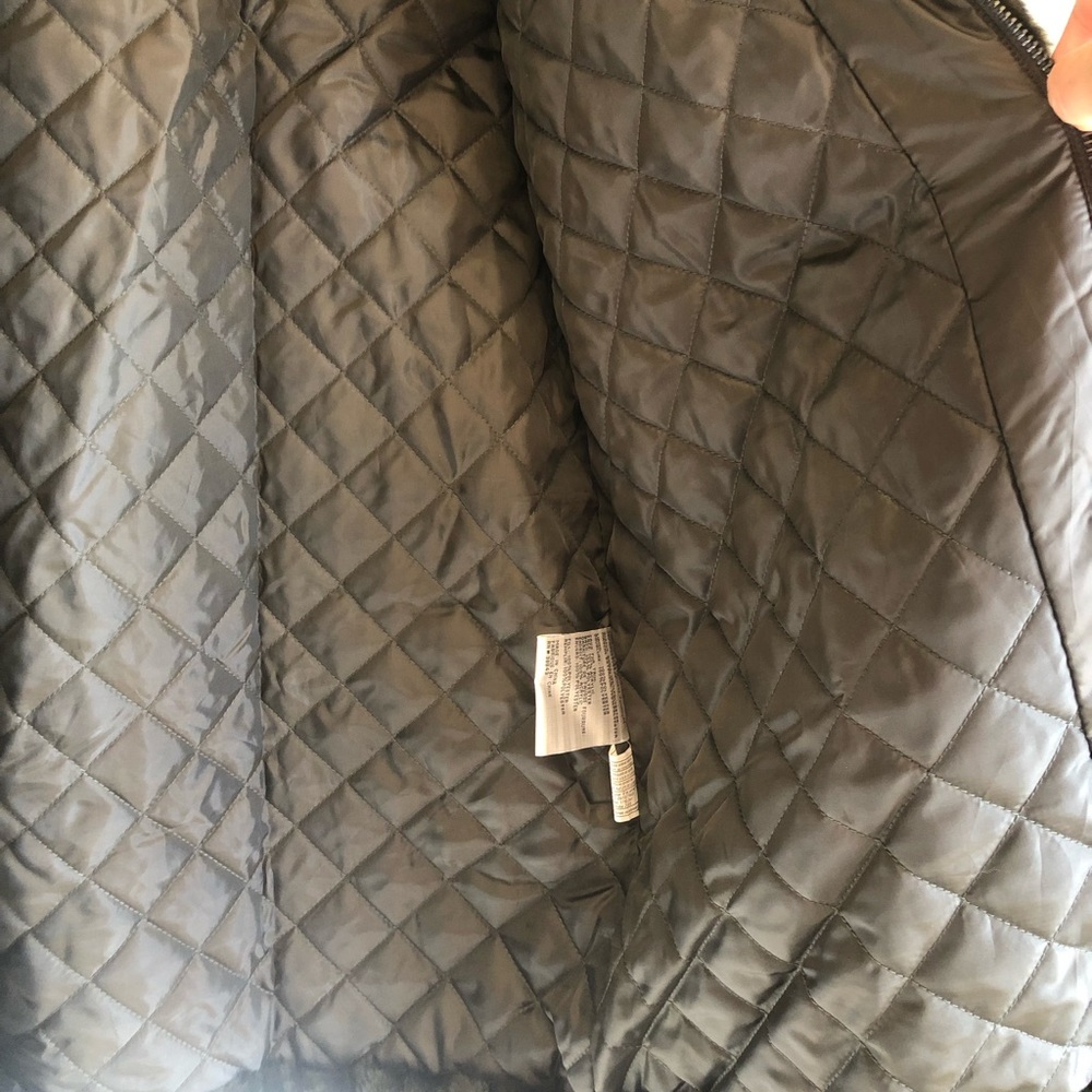 Via Spiga Womens Green Winter Faux Fur Hooded Coat Outerwear M - Picture 14 of 14